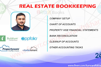 do real estate bookkeeping using buildium,appfolio and quickbooks online