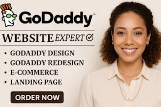 develop godaddy website design godaddy website redesign godaddy