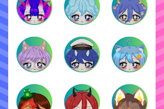 draw a custom cute chibi icon
