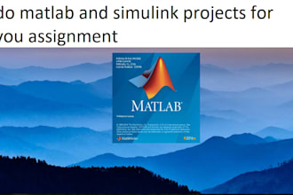 do matlab and simulink projects for you assignment