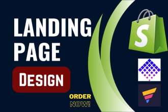 create shopify landing page or product landing page with pagefly or gempages
