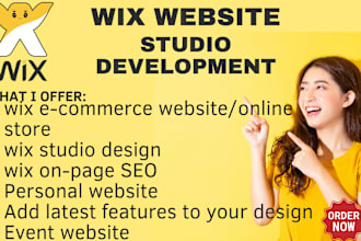 design responsive wix studio development, wix 3d website, wix landing page