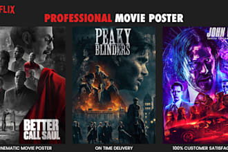 make netflix type movie poster for you