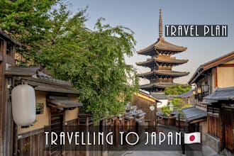 make your individual travel plan in japan