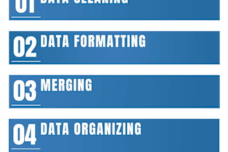 do ms excel data cleaning , merging , formatting , splitting  and sorting
