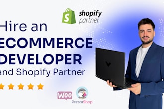 create a shopify or woocommerce ecommerce and dropshipping