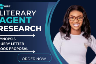 fiction, nonfiction literary agent researcher, write query, synopsis and pitch
