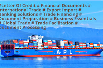 prepare import export documents as per letter of credit lc