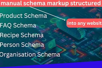 manual schema markup structured into any website