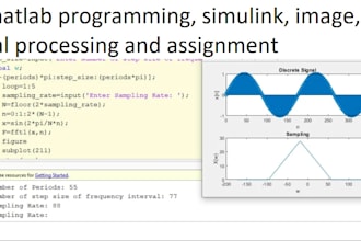 do matlab programming, simulink, image, signal processing and assignment