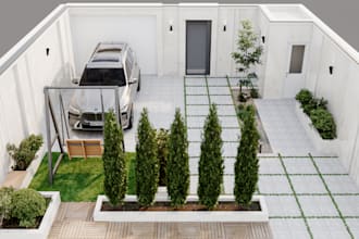 design rooftop garden, terrace and outdoor living spaces