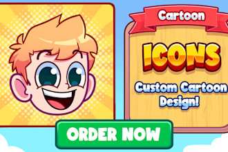 draw a custom cartoon icon