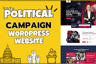 build an attractive political campaign wordpress website