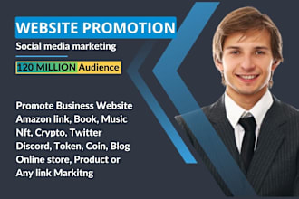 promote your website business, ebook, brand, crypto on social sites right people