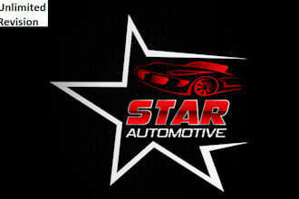create modern minimal automotive logo