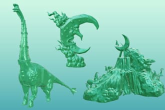 modelise anything for you, from buildings to characters