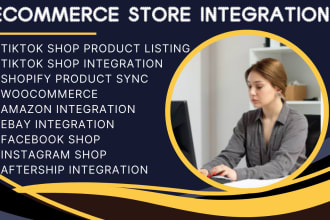 connect and integrate woocommerce, amazon fba, shopify store wix to tiktok shop