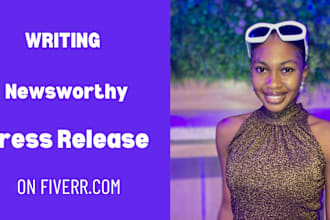 write a newsworthy press release about your new song album