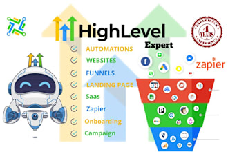 be your gohighlevel automation, ghl workflow, saas, CRM, sales funnel expert