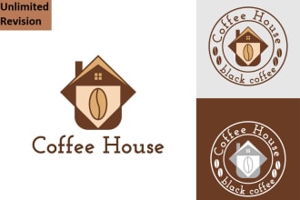 design modern artwork cafe coffee shop logo