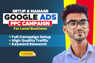 setup and audit google PPC search ads campaign for local business