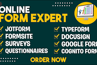 create jotform, google form, typeform, cognito form, online form, surveys