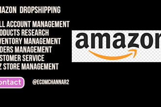 do amazon 2 step dropshipping and full store management VA