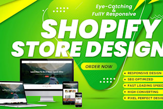 build shopify store or dropshipping ecommerce store