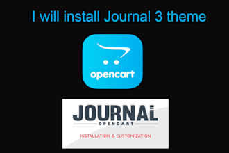 install and customize opencart journal 3 theme