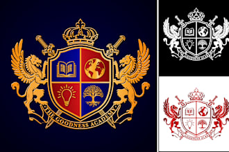 create custom coat of arms luxury emblem family crest design