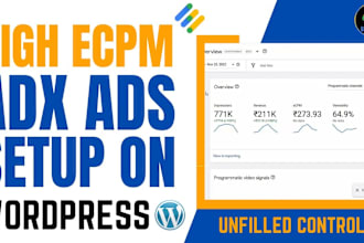 setup your and place adx without adsense approved domain 48h