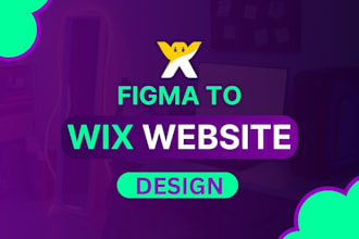 design wix website or figma to wix landing page and website redesign