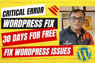 fix wordpress issues site critical errors clean malware asap