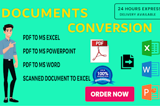transform PDF to word, google docs, excel and powerpoint