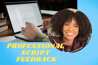 professionally give script feedback