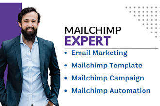 setup mailchimp template email marketing campaign automation expert