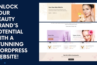 build a jewellery brand, makeup design, fashion cosmetic wordpress website