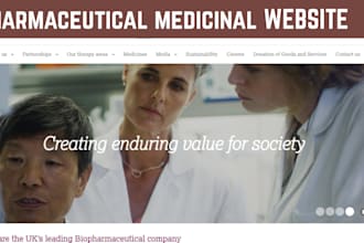 design pharmaceutical medicinal website drugs clinic dropshipping shopify store