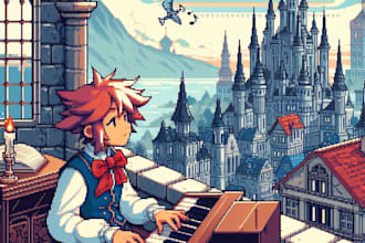 compose 8 or 16 bit retro chiptune music for you
