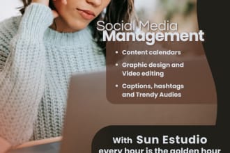 be your social media manager for tiktok and instagram