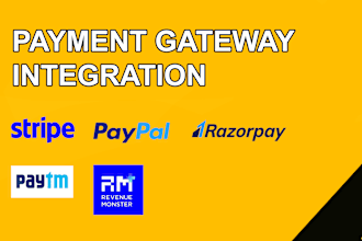 do stripe, paypal, revenue monster, razorpay payment gateway integration