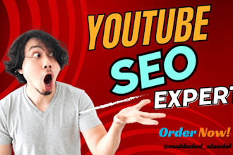 be your youtube channel manager and video seo expert