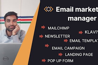 design email template for mailchimp and klaviyo or newsletter for marketing