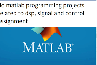 do matlab programming projects related to dsp, signal and control assignment