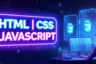 be full stack developer for responsive websites in html css and javascript js
