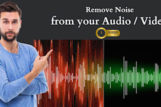 remove background noise or music from your audio or video