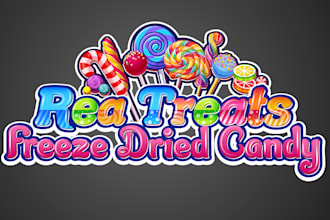 do eye catching logo for sweet treats, candy, chocolate, bakery or food