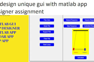 do design unique gui with matlab app designer assignment