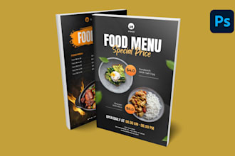 do modern restaurant food menu design