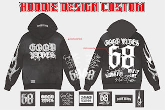 create hoodie streetwear and merchandise clothes design